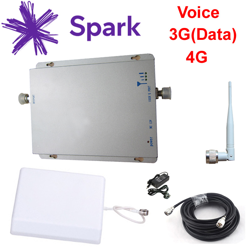 Spark Voice 3G Data and 4G -- 850/1800MHz Dual Band Signal Booster for 100sqm