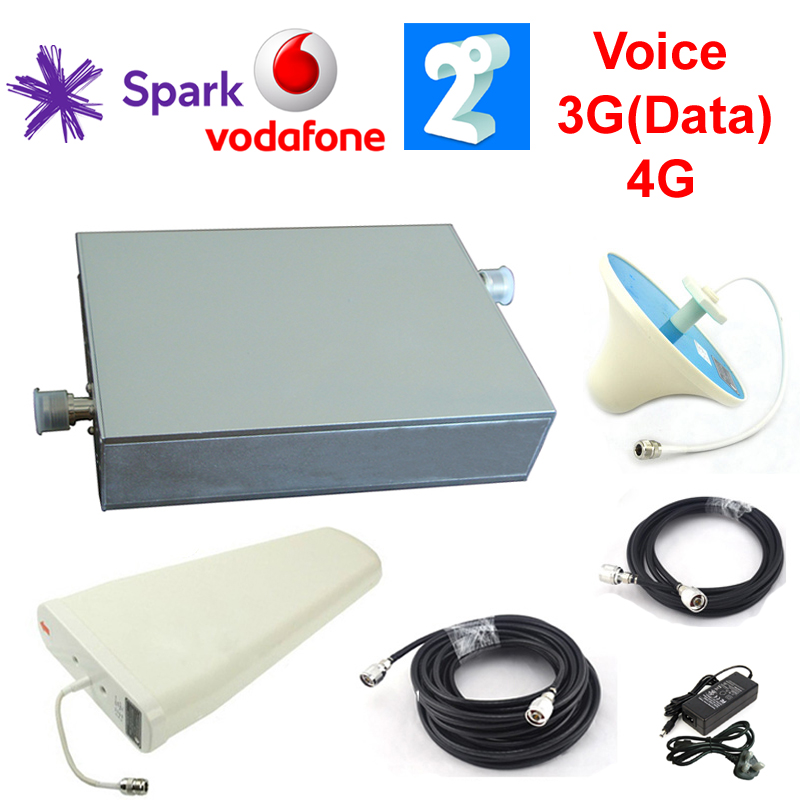 Spark/Vodafone/2Degrees Voice 3G Data and 4G -- 850/1800/2100MHz Triband Signal Booster for 300sqm